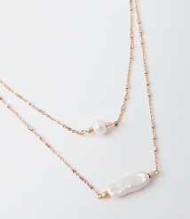 Pearlized Layered Necklace carousel Product Image 2