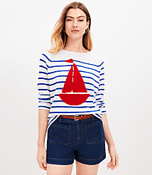 Petite Sailing Stripe Sweater carousel Product Image 1