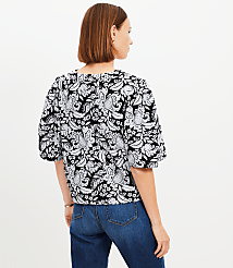 Paisley Bell Sleeve Blouse carousel Product Image 2