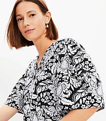 Paisley Bell Sleeve Blouse carousel Product Image 3