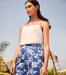 Sequin Flowy Square Neck Cami carousel Product Image 4