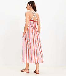Petite Striped Cross Back Maxi Dress carousel Product Image 2