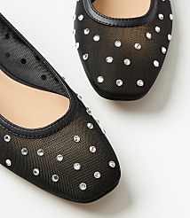 Sparkle Mesh Ballet Flats carousel Product Image 2