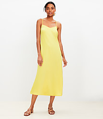 Bias Midi Slip Dress carousel Product Image 1