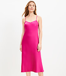 Bias Midi Slip Dress carousel Product Image 1
