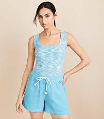Lou & Grey Spacedye Ribbed Bra Tank Top carousel Product Image 1
