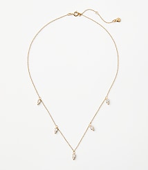 Demi Fine Sparkle Scattered Drop Necklace carousel Product Image 1