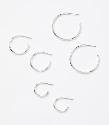 Modern Hoop Earring Set carousel Product Image 1