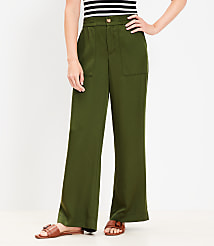 Patch Pocket Wide Leg Pants in Emory carousel Product Image 1