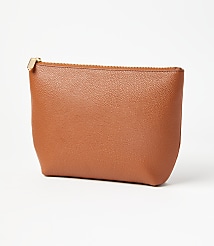 Leather Zip Pouch carousel Product Image 1