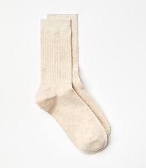 Ribbed Crew Socks carousel Product Image 1