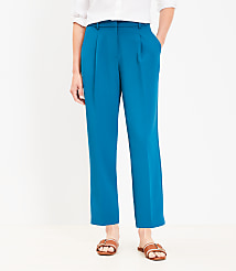 Pleated Tapered Pants in Crepe carousel Product Image 1