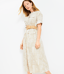 Tile Utility Midi Pocket Dress carousel Product Image 1