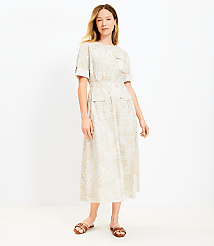 Tile Utility Midi Pocket Dress carousel Product Image 2