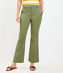 Kick Crop Pants in Twill carousel Product Image 1