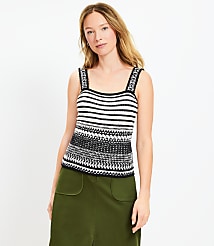 Stitchy Strappy Sweater Tank Top carousel Product Image 1