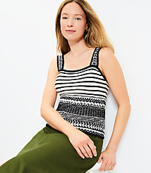 Stitchy Strappy Sweater Tank Top carousel Product Image 2