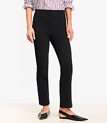 Petite Ponte Straight Pants carousel Product Image 2