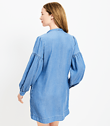 Petite Tie Neck Mini Pocket Dress carousel Product Image 3