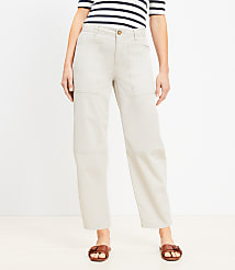 Petite Utility Barrel Pants in Twill carousel Product Image 2