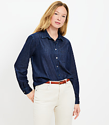 Chambray Everyday Relaxed Pocket Shirt carousel Product Image 3