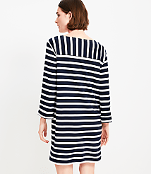 Striped Ponte Mini Dress carousel Product Image 3