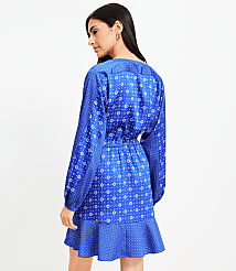 Mixed Geo Flounce Mini Shirtdress carousel Product Image 3