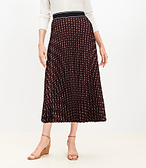 Bow Pleated Midi Skirt carousel Product Image 2