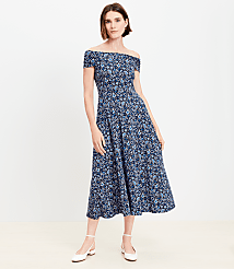 Vine Off The Shoulder Flare Dress carousel Product Image 3