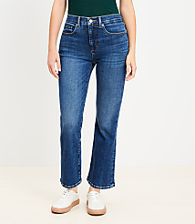 Curvy High Rise Kick Crop Jeans in Authentic Vintage Mid Wash carousel Product Image 1