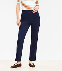Petite Ponte Straight Pants carousel Product Image 2