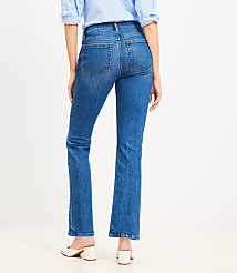 Petite Curvy Mid Rise Boot Jeans in Light Wash carousel Product Image 2