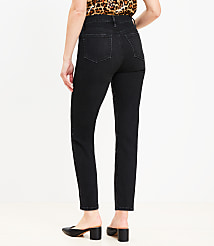 High Rise Slim Jeans in Washed Black carousel Product Image 3