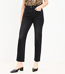 High Rise Slim Jeans in Washed Black carousel Product Image 2