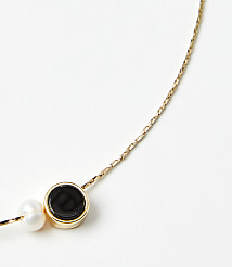 Pearlized Delicate Charm Necklace carousel Product Image 2