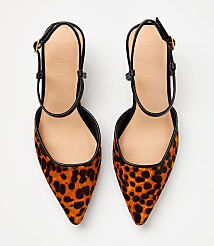 Leopard Print Haircalf Ankle Strap Heels carousel Product Image 2