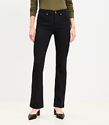 Petite Mid Rise Boot Jeans in Classic Black Wash carousel Product Image 2