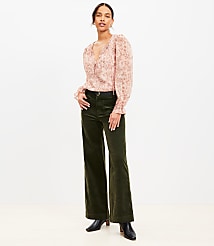 Palmer Wide Leg Pants in Brushed Corduroy carousel Product Image 1