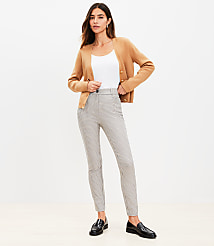 Petite Sutton Skinny Pants in Plaid Bi-Stretch carousel Product Image 1