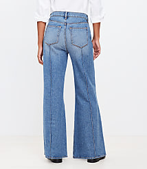 High Rise Super Flare Jeans in Vintage Indigo Wash carousel Product Image 2