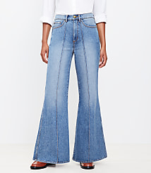 High Rise Super Flare Jeans in Vintage Indigo Wash carousel Product Image 3