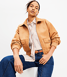 Petite Striped Cotton Everyday Oversized Pocket Shirt carousel Product Image 2