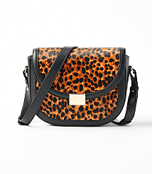 Leopard Print Haircalf Box Shoulder Bag carousel Product Image 1