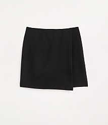 LOFT Versa Crepe Drape Mini Wrap Skirt carousel Product Image 5