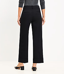 Straight Cropped Cuff Pant in Twill carousel Product Image 2