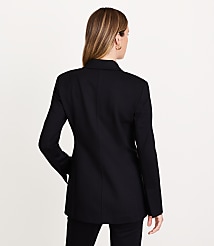 Petite LOFT Versa Ponte Deluxe Sculpted Blazer carousel Product Image 4