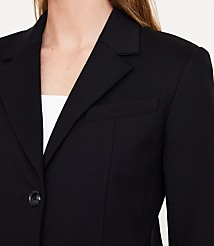 Petite LOFT Versa Ponte Deluxe Sculpted Blazer carousel Product Image 5