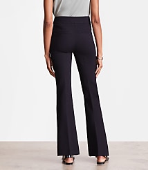 Petite LOFT Versa Ponte Deluxe Flare Pants carousel Product Image 4