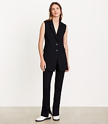 LOFT Versa Ponte Deluxe Long Vest carousel Product Image 1