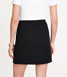LOFT Versa Crepe Drape Mini Wrap Skirt carousel Product Image 3